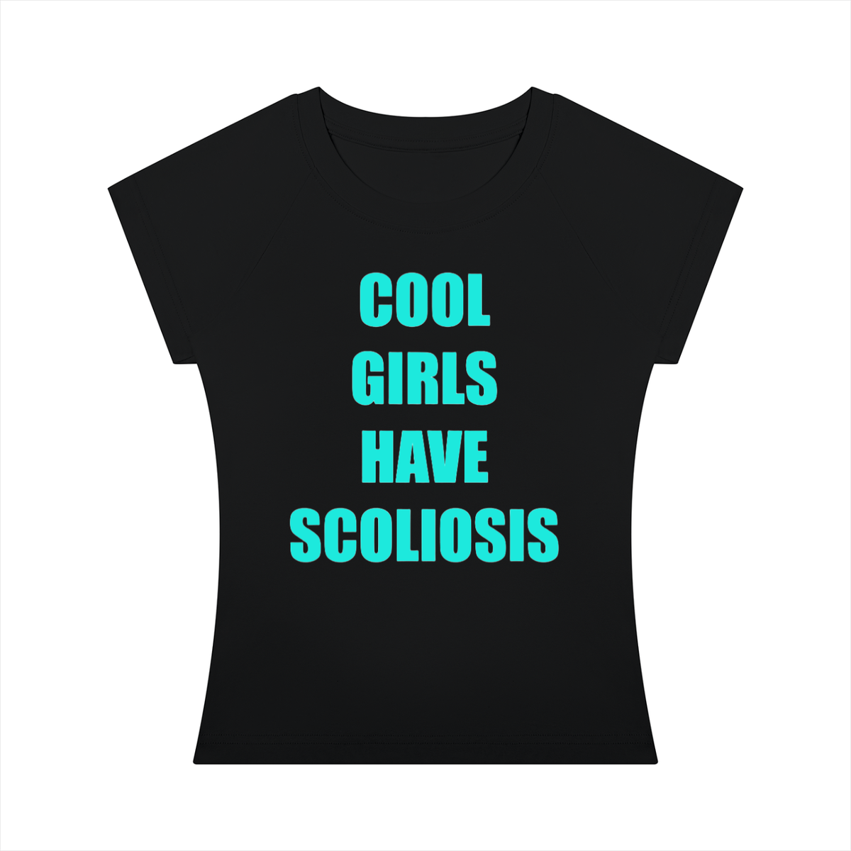 'Cool Girls Have Scoliosis' baby tee