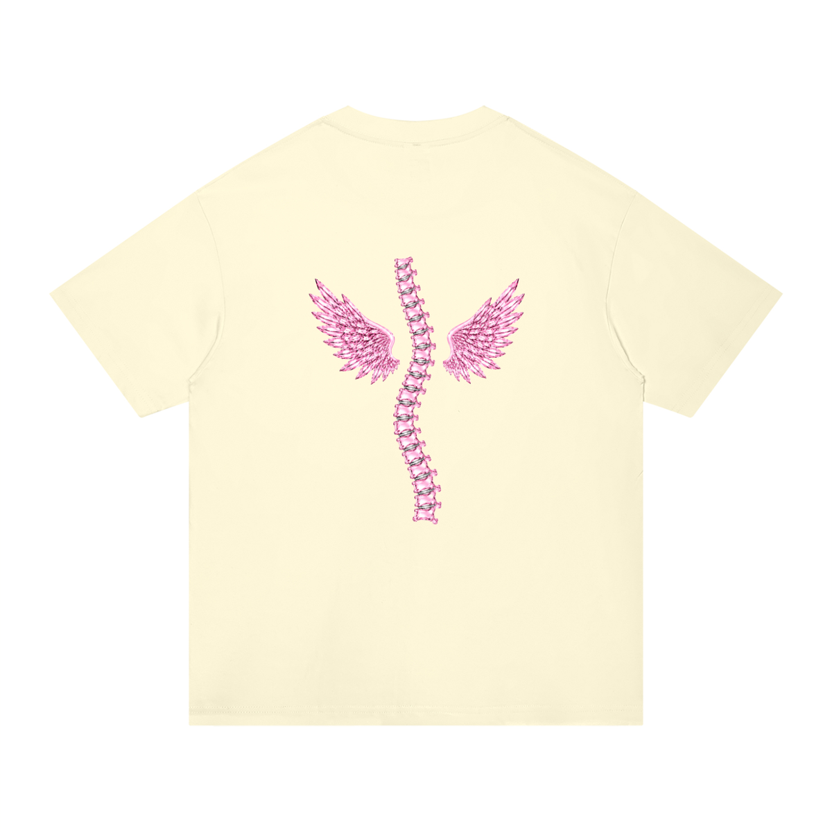 'Hot Girls have Scoliosis' oversized tee with back design