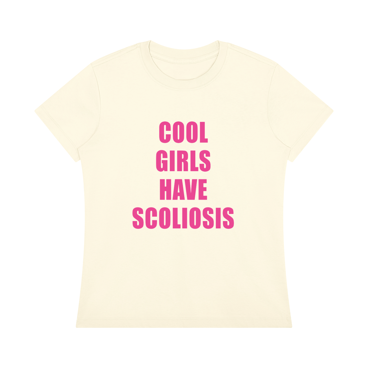 'Cool Girls Have Scoliosis' top