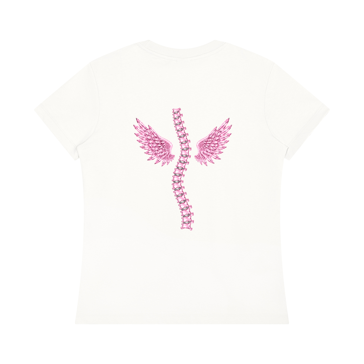 'Pretty Girls Have Crooked Spines' tee with back design