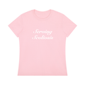 'Serving Scoliosis' tee, wing back design