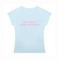 ‘Hot Girls Have Scoliosis' baby tee with back design