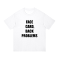 Face Card Back Problems' oversized top with back design