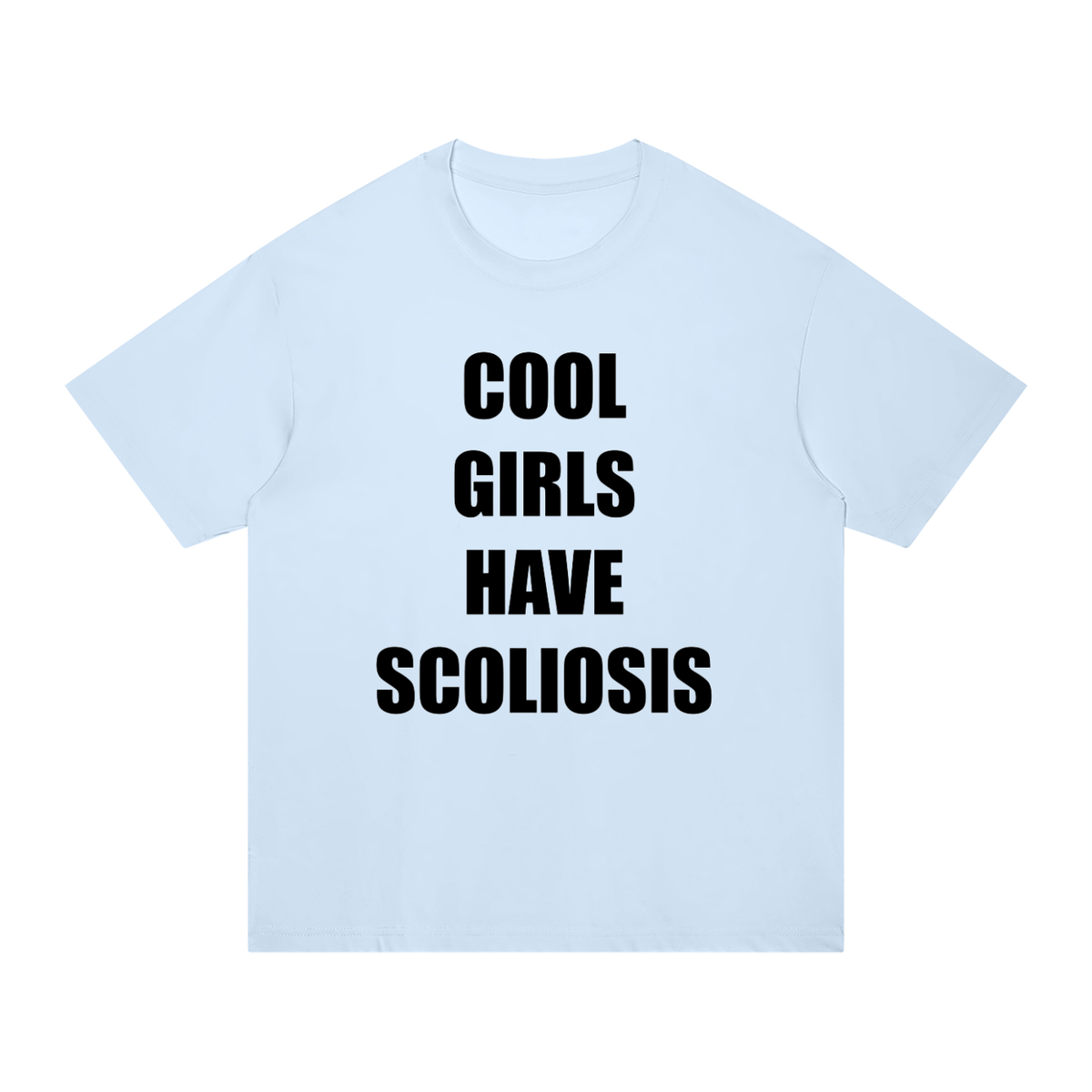 ‘Cool Girls Have Scoliosis’ oversized top