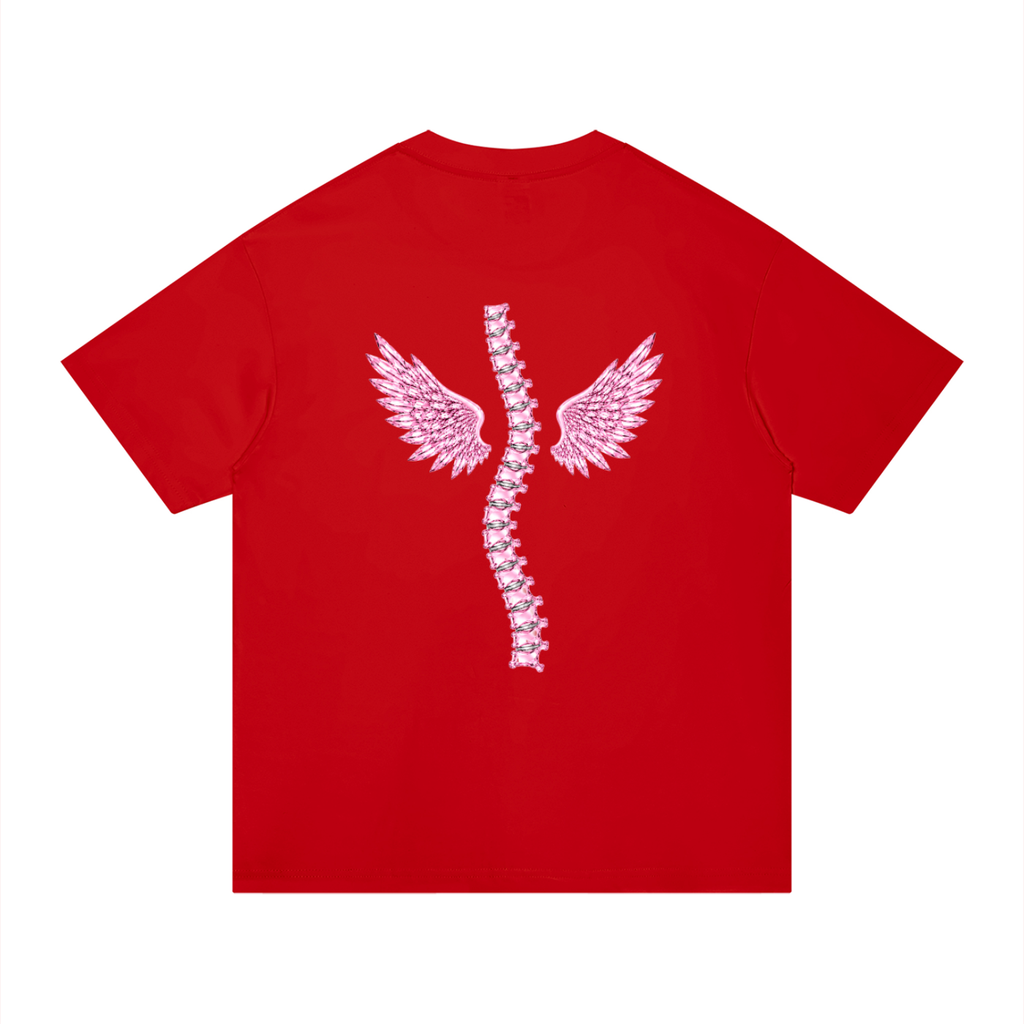 ‘Baddies Have Back Problems’ oversized tee with back design
