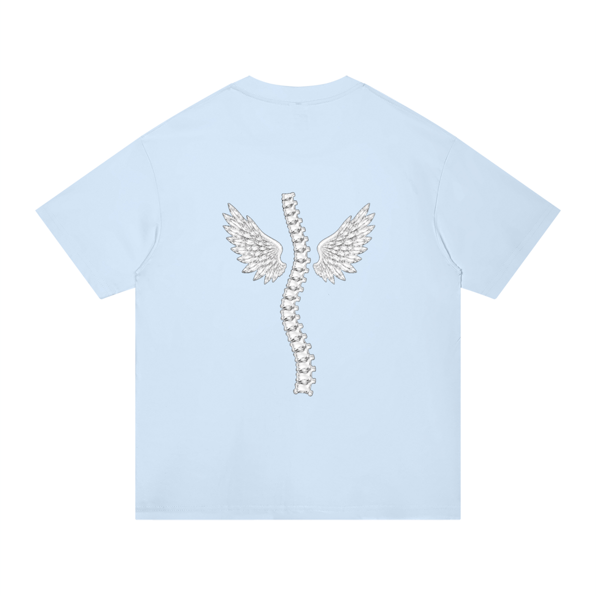 VERTEBABE black printed oversized tee