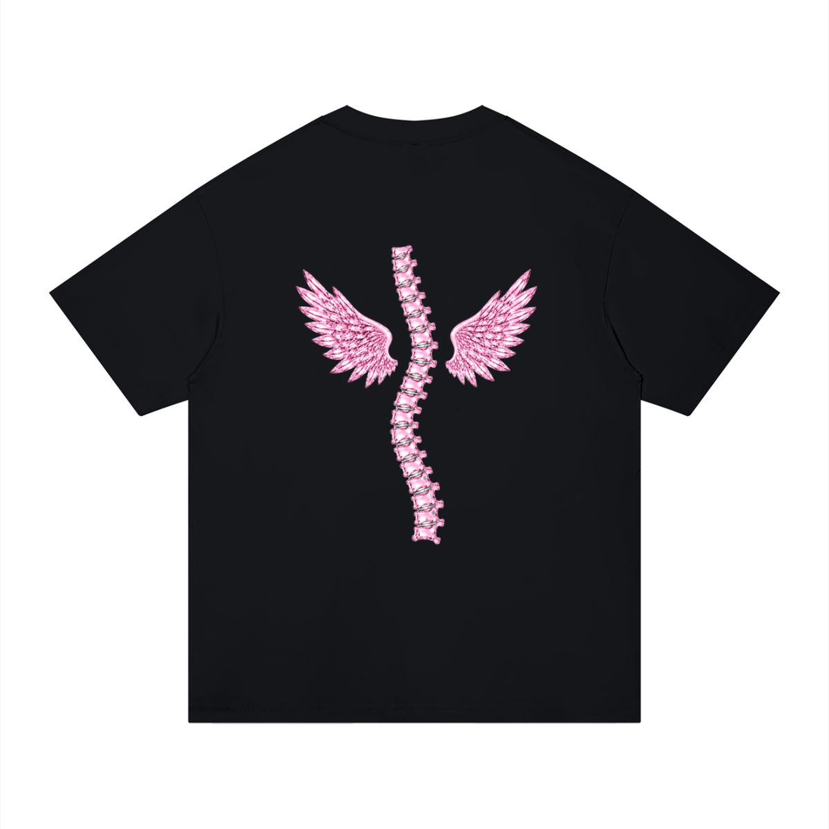 ‘Baddies Have Back Problems’ oversized tee with back design