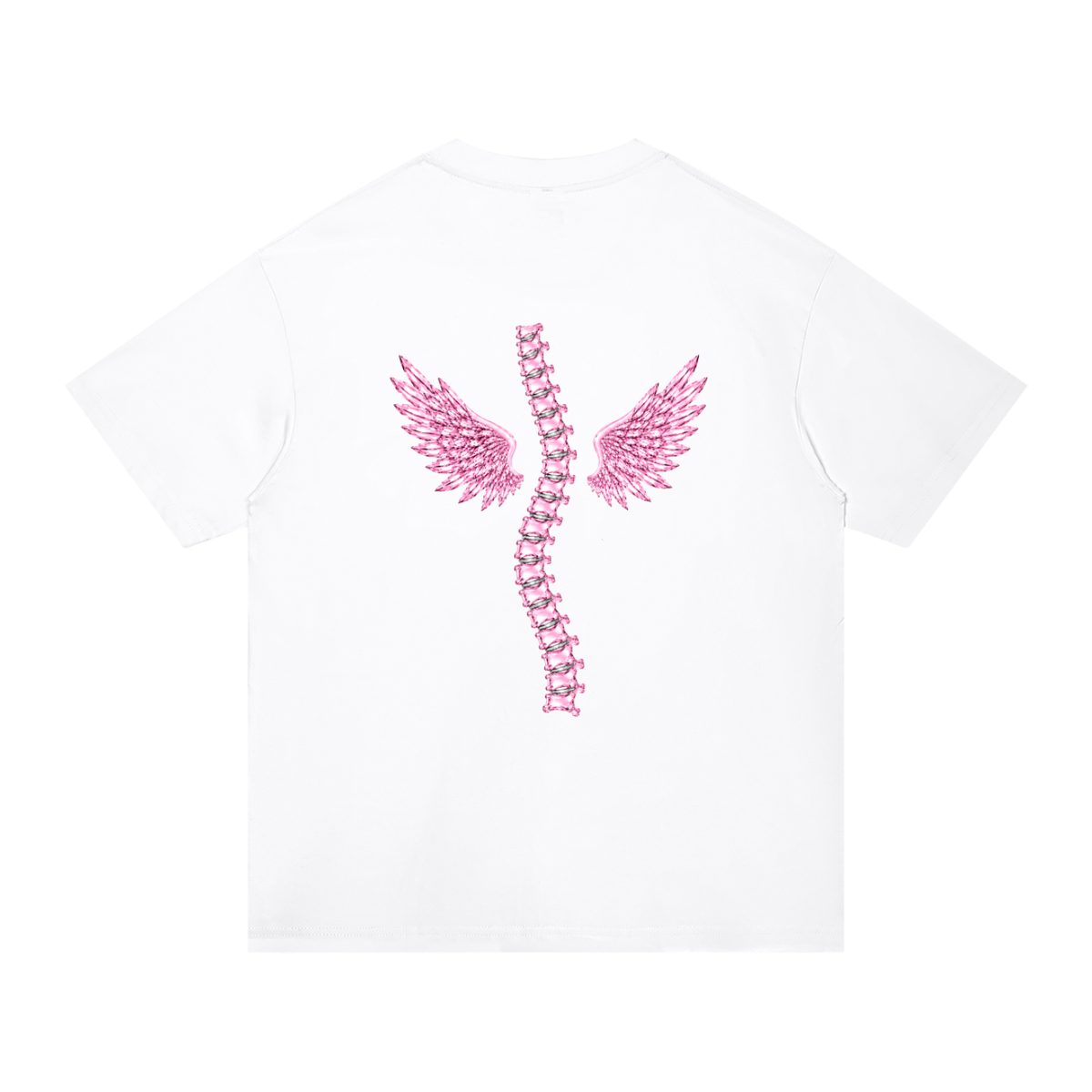 ‘Baddies Have Back Problems’ oversized tee with back design