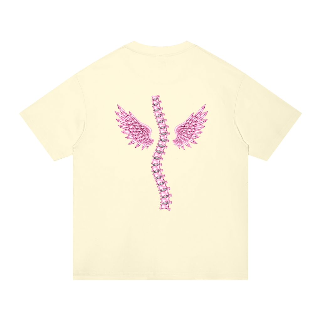 ‘Baddies Have Back Problems’ oversized tee with back design