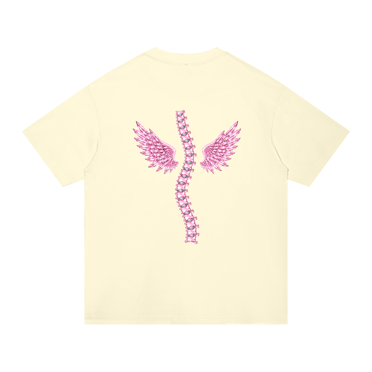 ‘Baddies Have Back Problems’ oversized tee with back design