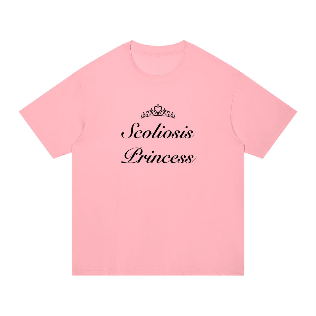 'Scoliosis Princess' oversized tee