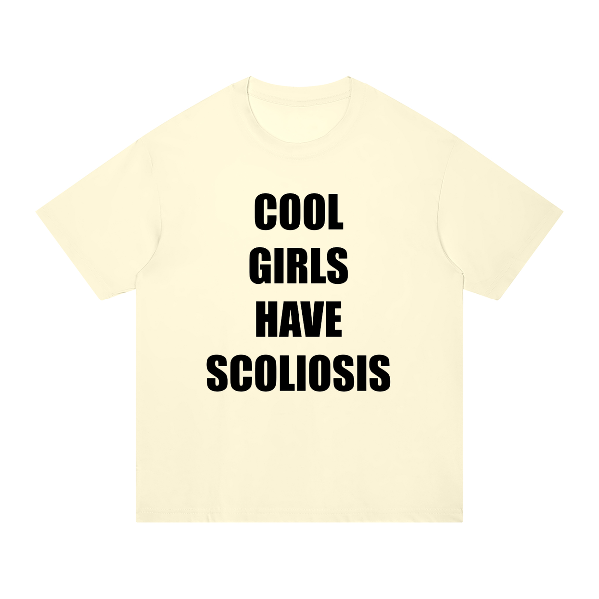 ‘Cool Girls Have Scoliosis’ oversized top