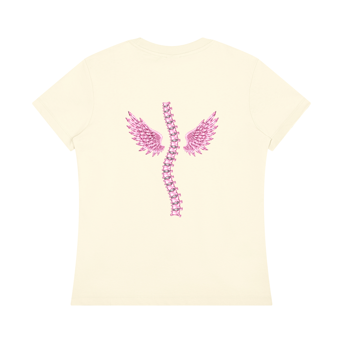 'Pretty Girls Have Crooked Spines' tee with back design