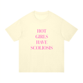 ‘Hot Girls Have Scoliosis’ oversized tee