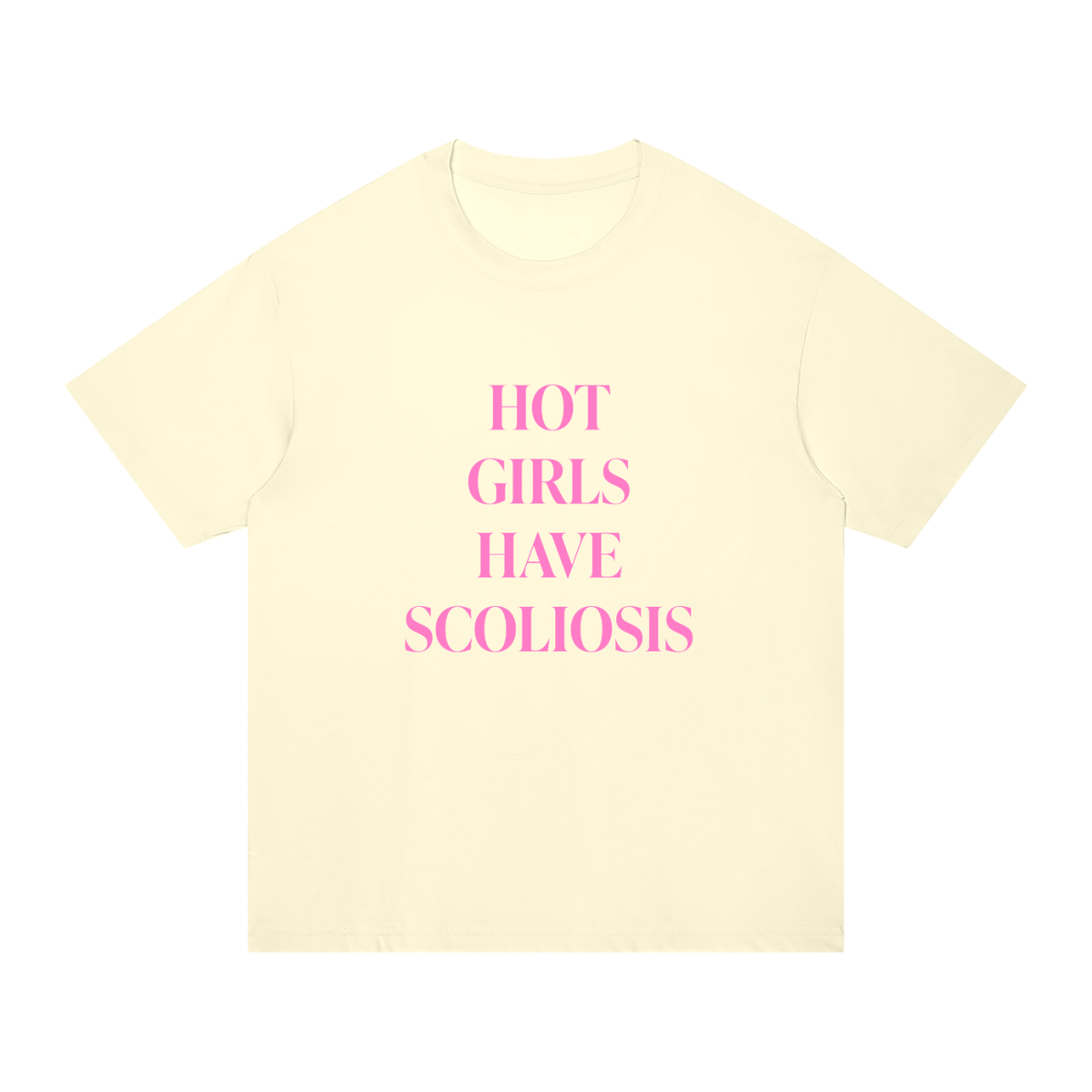 ‘Hot Girls Have Scoliosis’ oversized tee