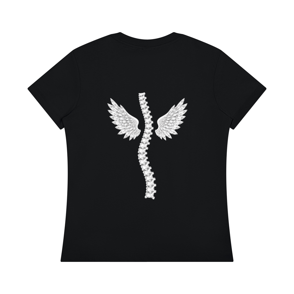 'Hot Girls have Scoliosis' top with back design