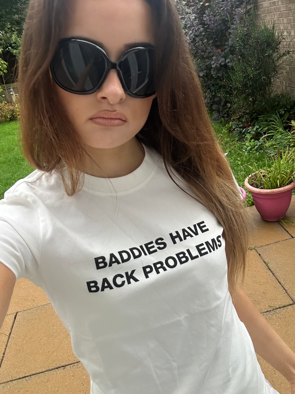 ‘Baddies Have Back Problems’ tee