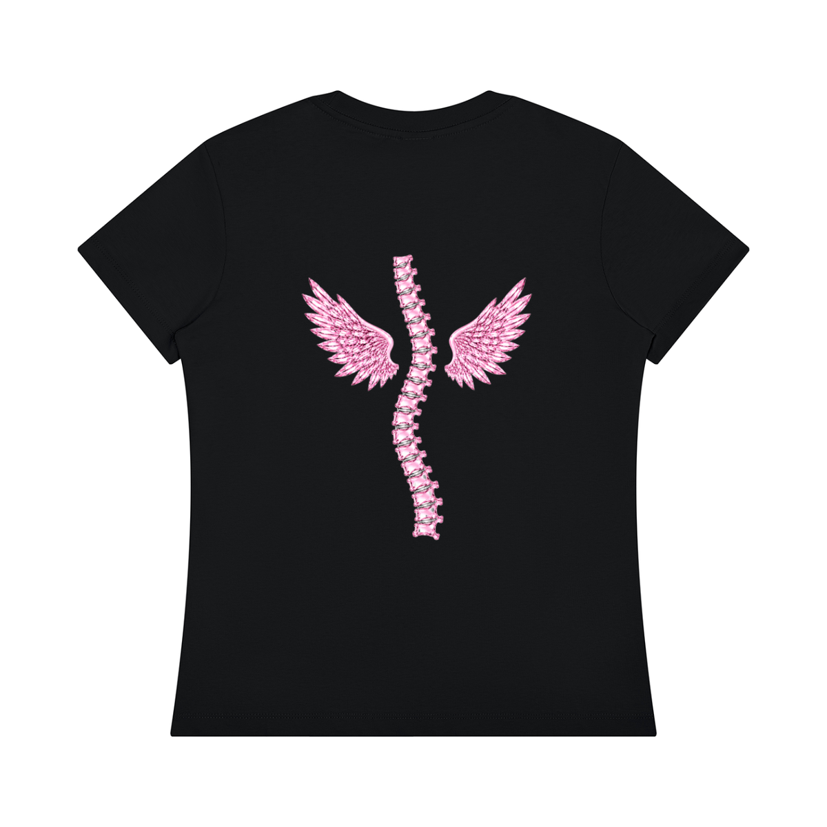 'Face Card, Back Problems' tee with wing back design