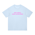 'Hot Girls have Scoliosis' oversized tee with back design