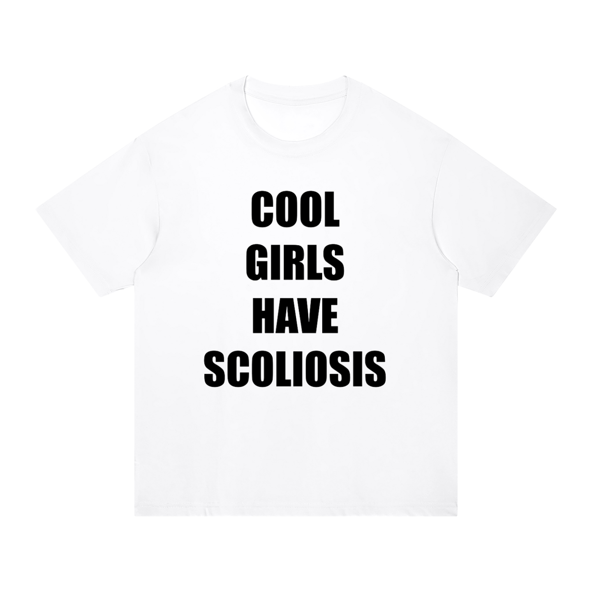 ‘Cool Girls Have Scoliosis’ oversized top