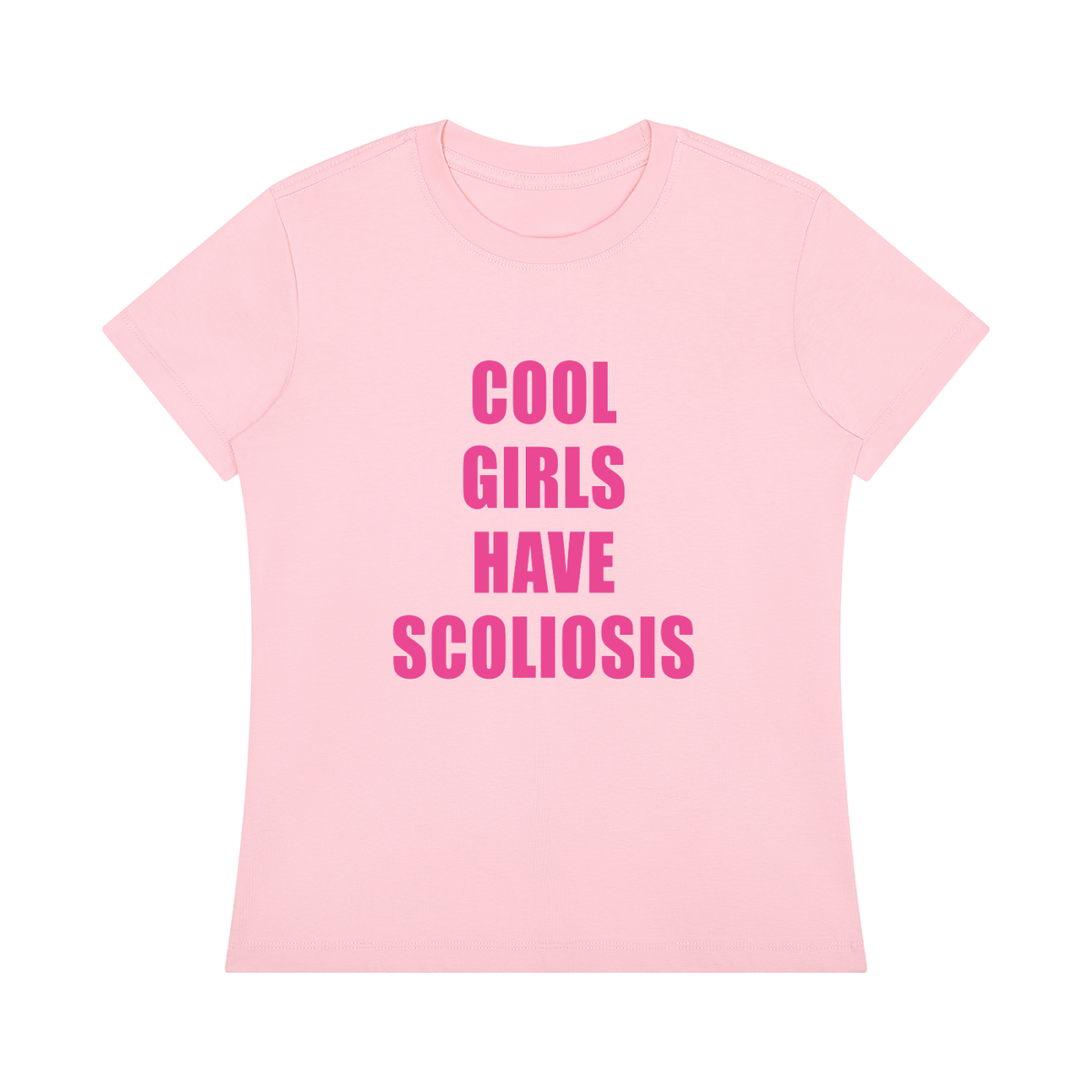 'Cool Girls Have Scoliosis' top