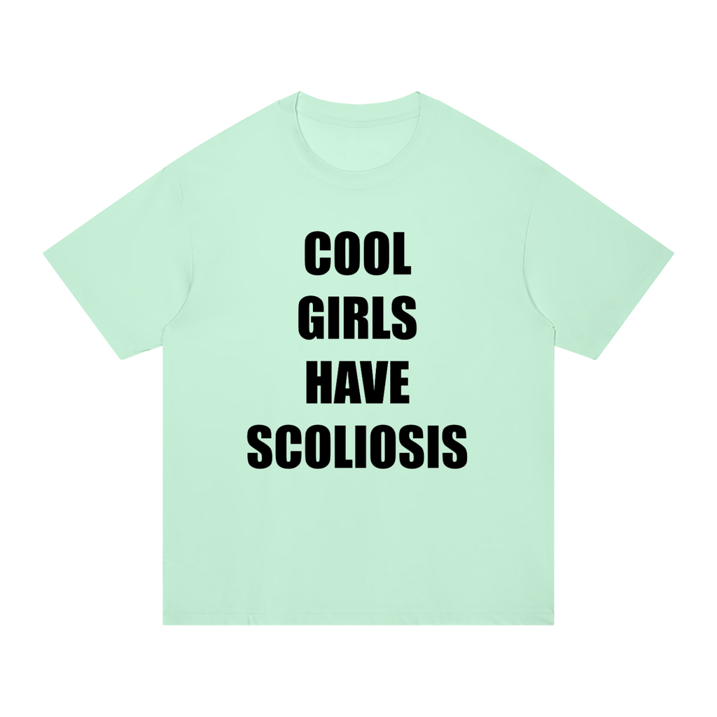 ‘Cool Girls Have Scoliosis’ oversized top