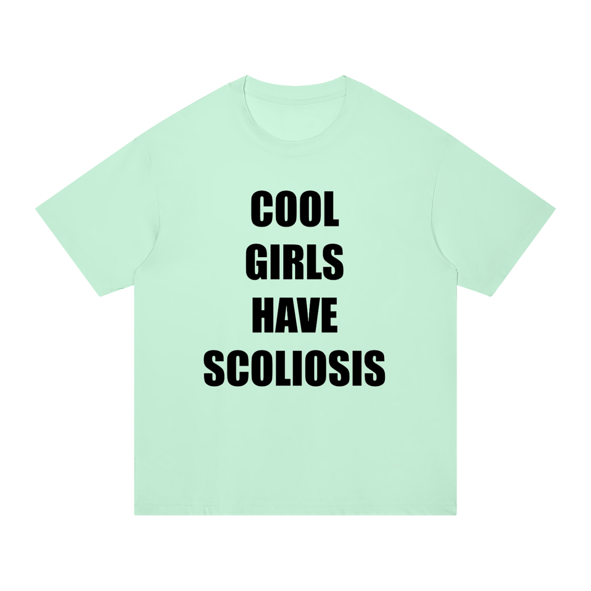 ‘Cool Girls Have Scoliosis’ oversized top