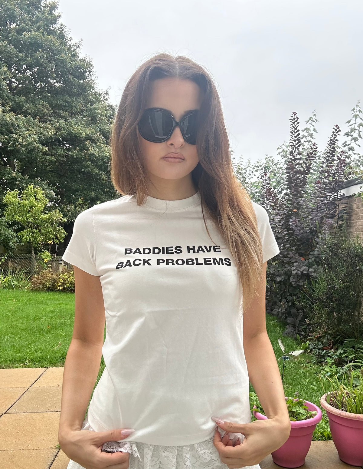 ‘Baddies Have Back Problems’ tee