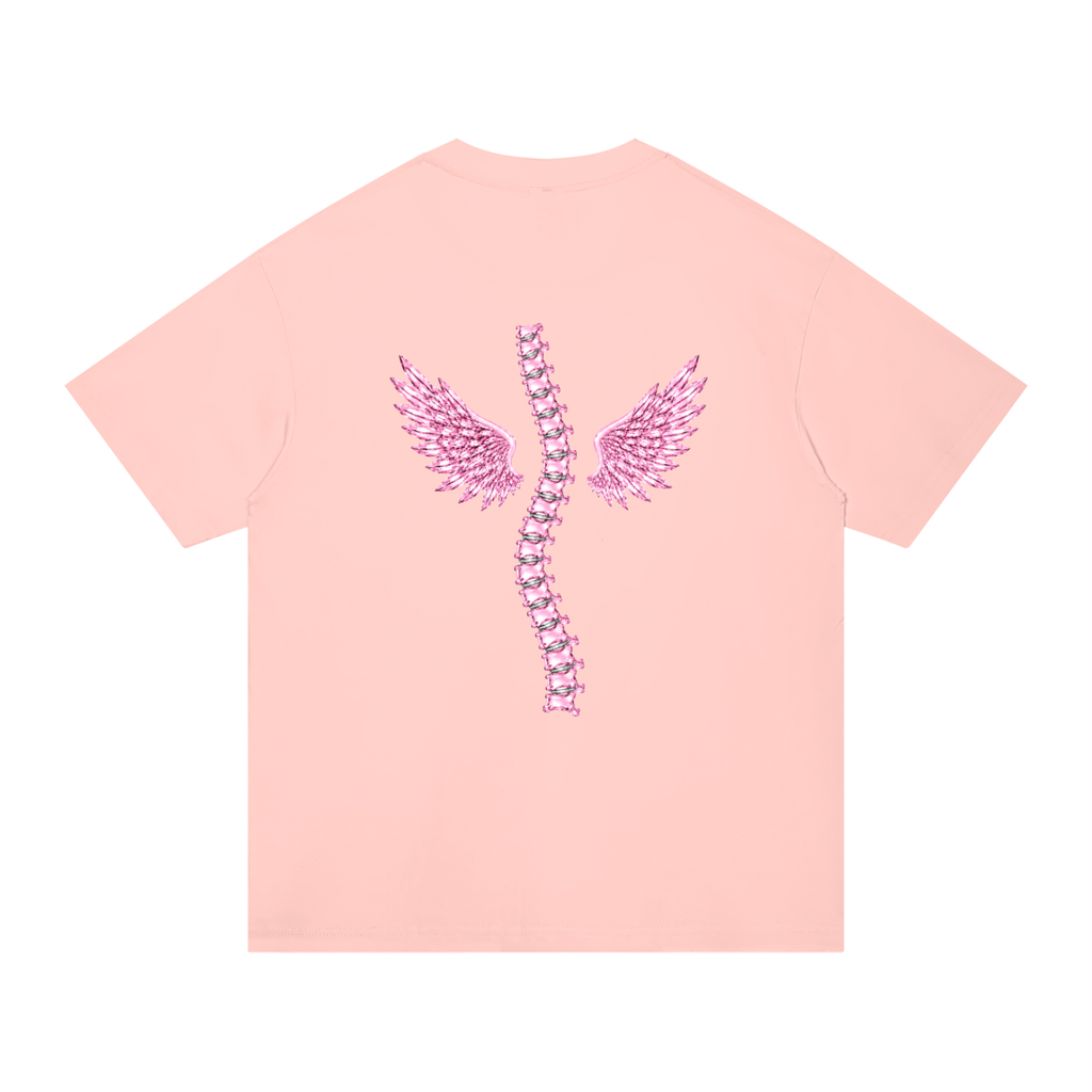 ‘Baddies Have Back Problems’ oversized tee with back design