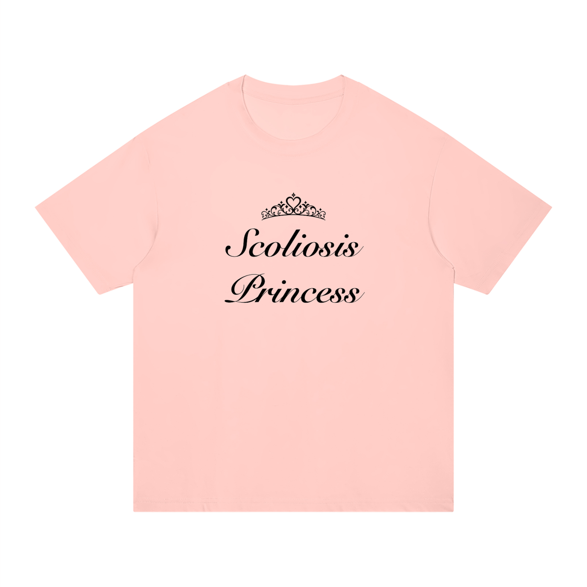 'Scoliosis Princess' oversized tee
