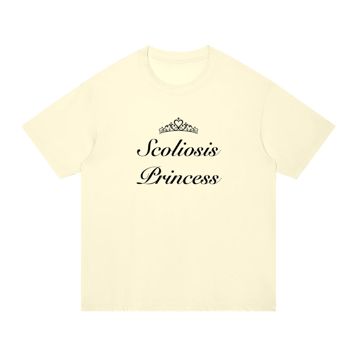 'Scoliosis Princess' oversized tee
