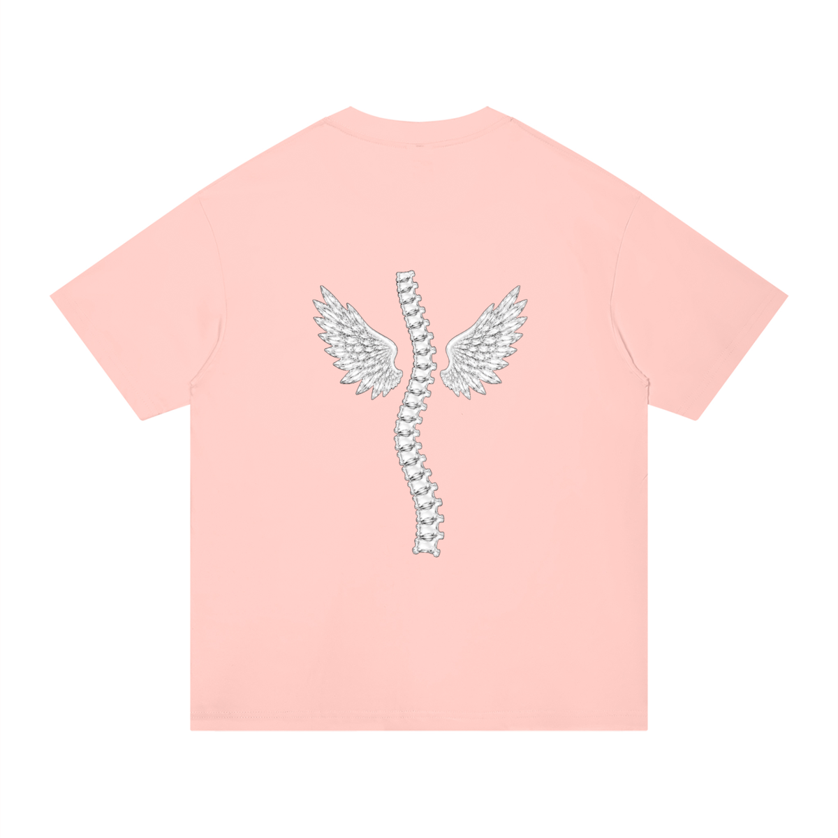 VERTEBABE black printed oversized tee
