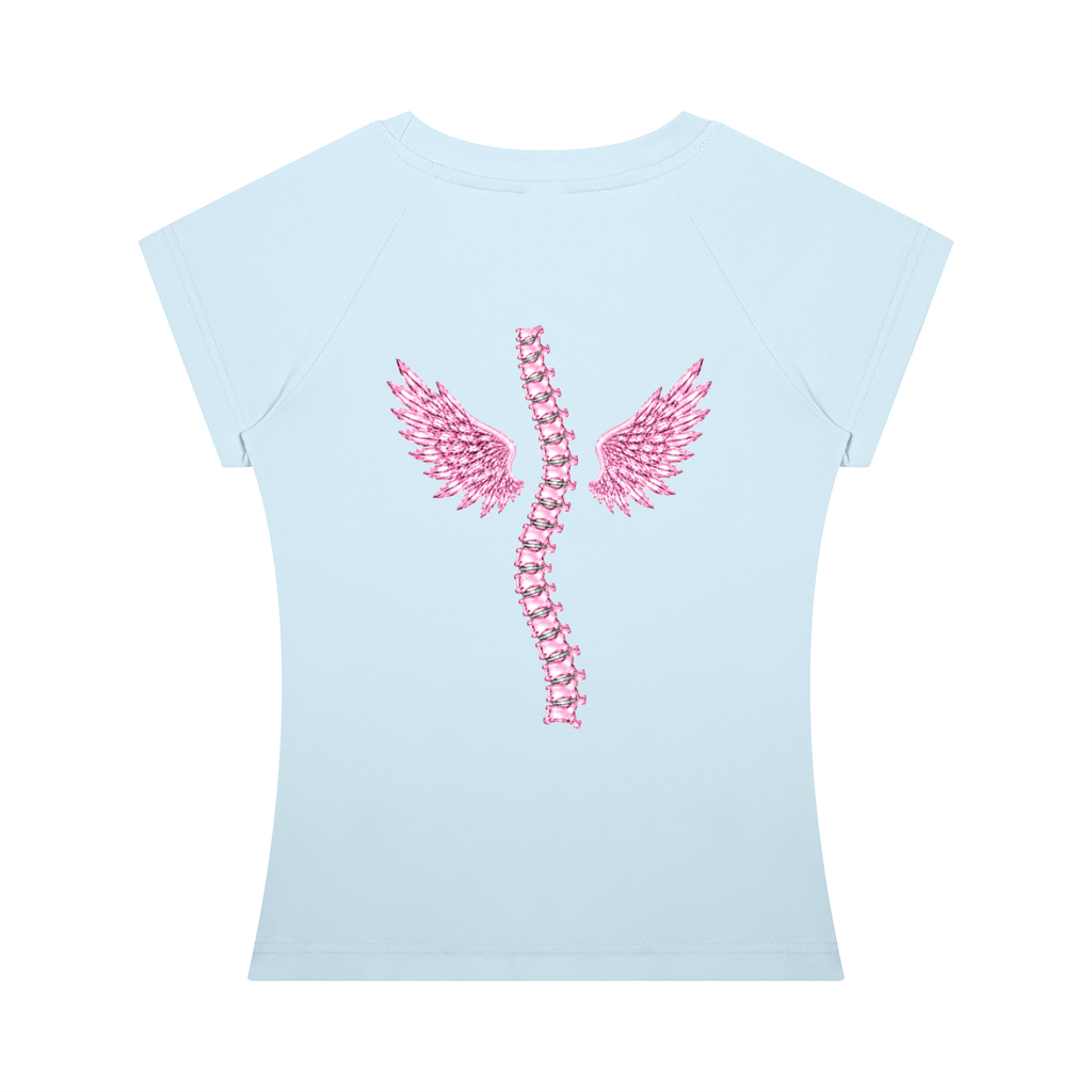 Vertebabe back print baby tee