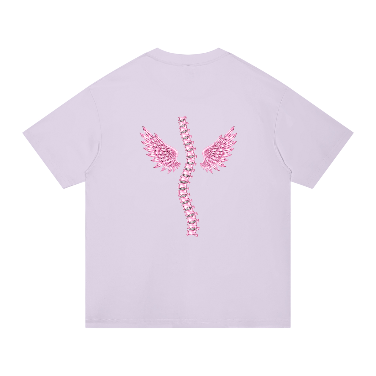 'Hot Girls have Scoliosis' oversized tee with back design