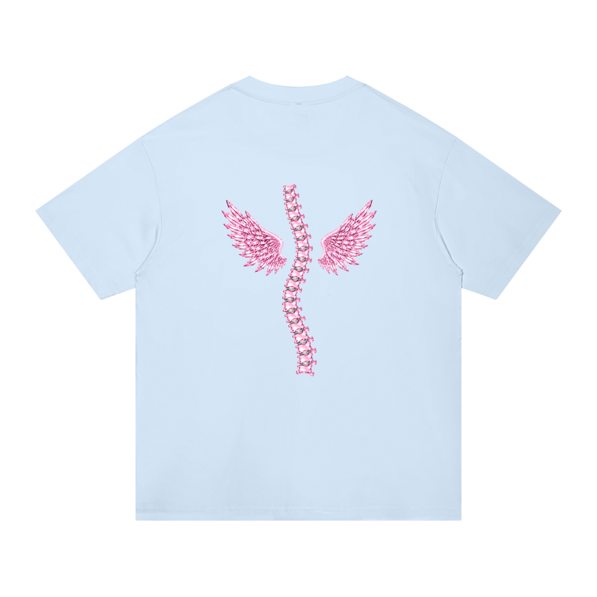 'Hot Girls have Scoliosis' oversized tee with back design