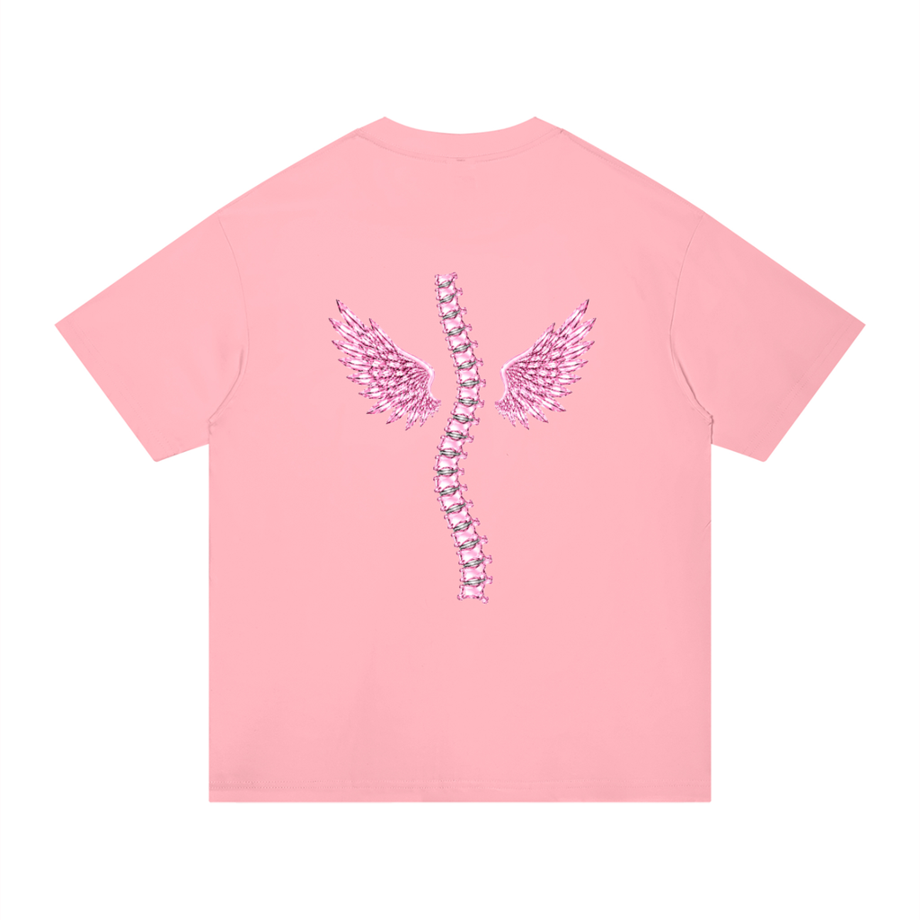 ‘Baddies Have Back Problems’ oversized tee with back design