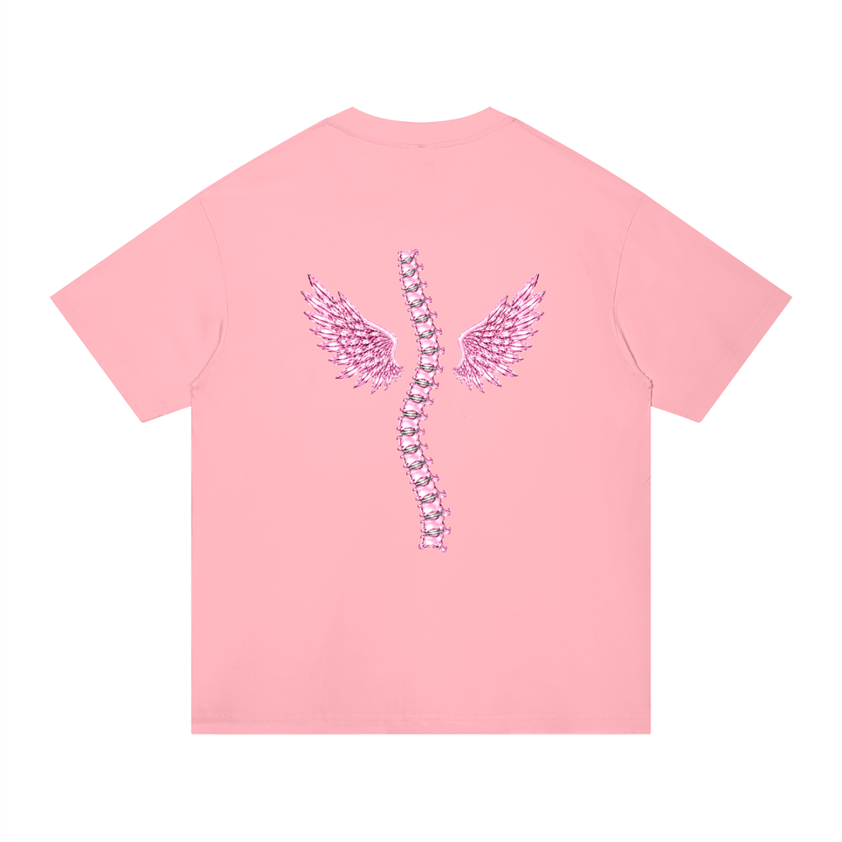 ‘Baddies Have Back Problems’ oversized tee with back design